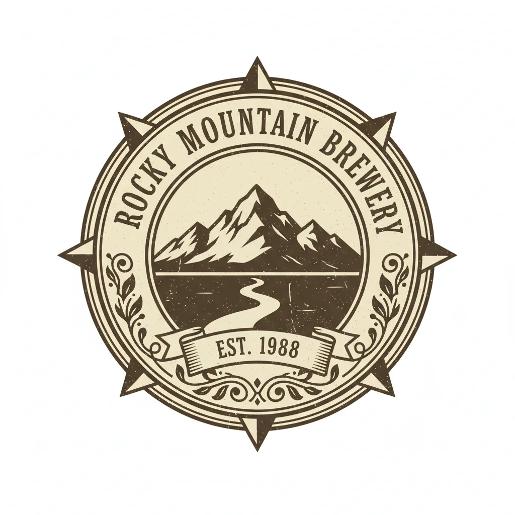 復古徽章Logo風格